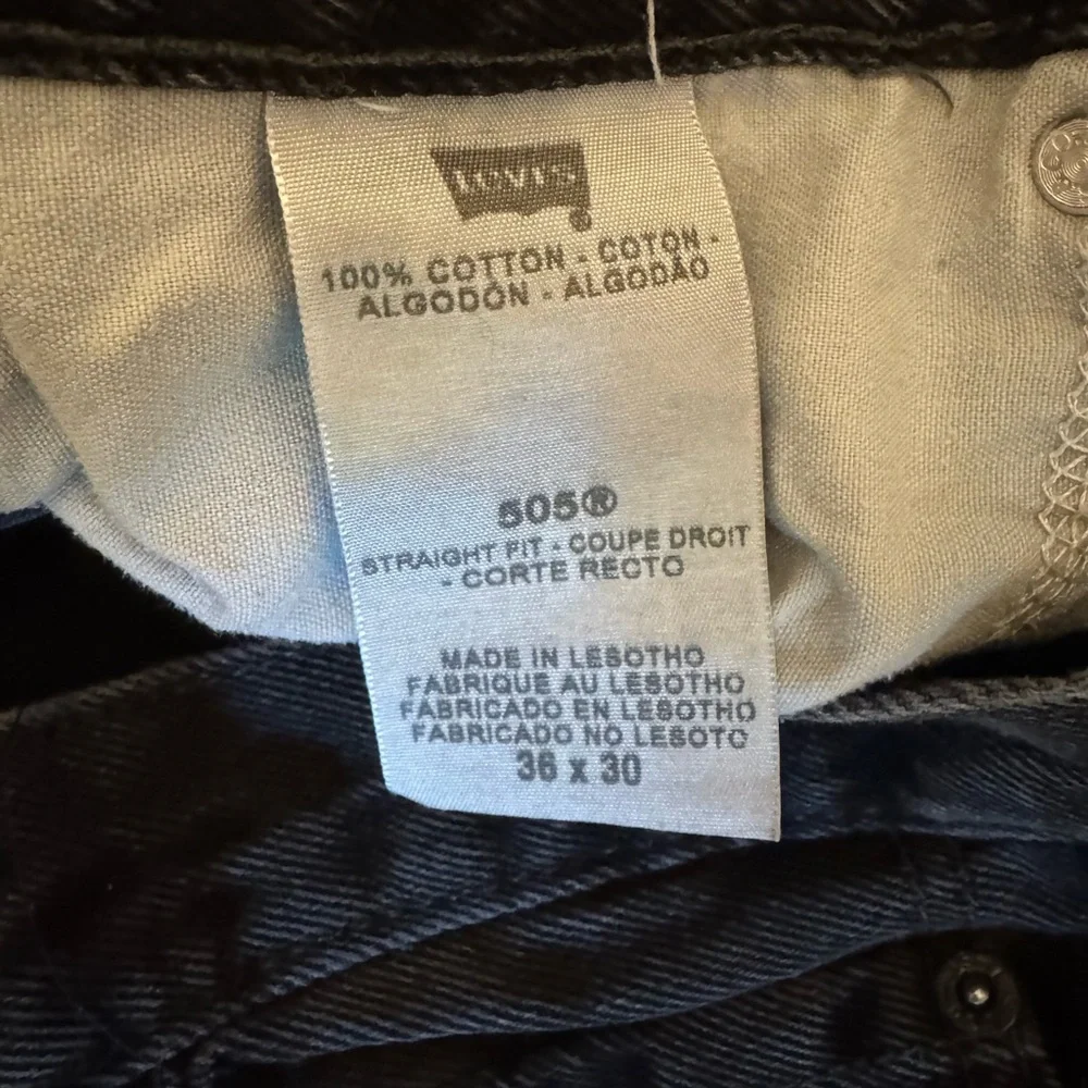 Levi's Men's Straight Fit Black Jeans